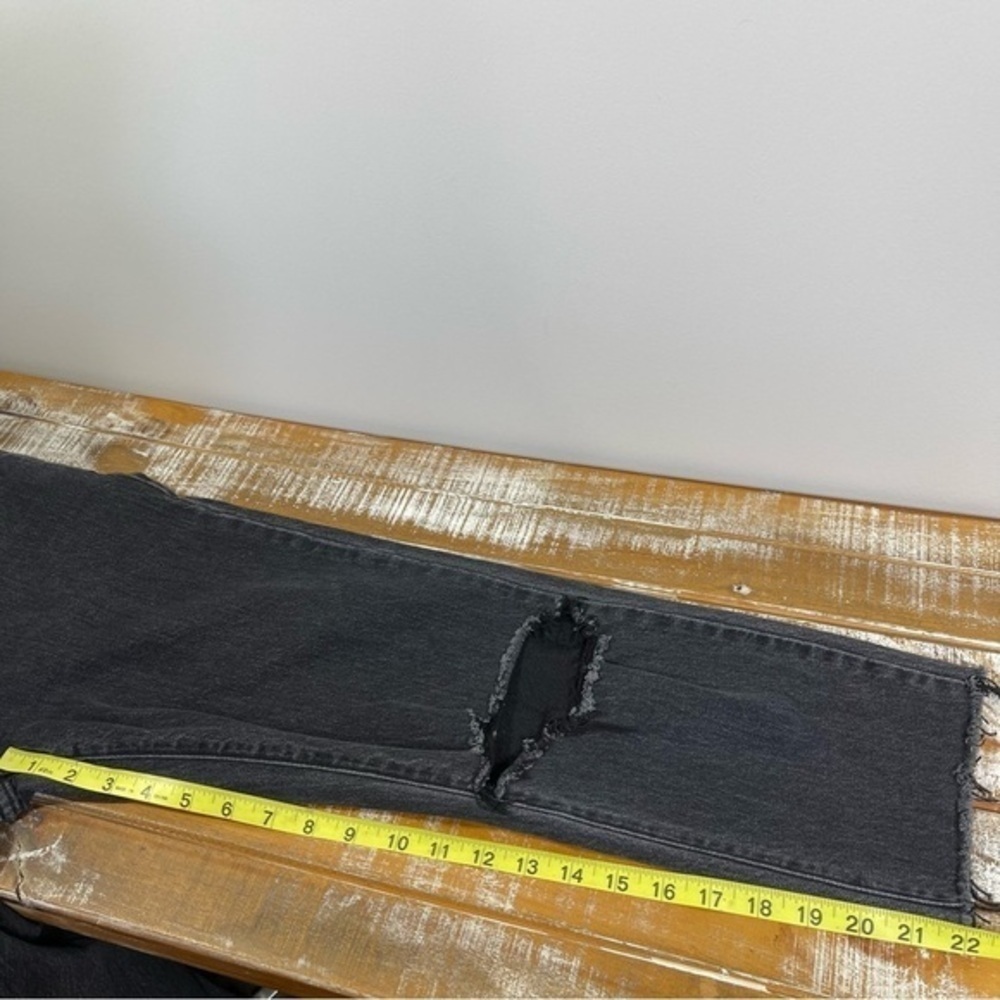 Abrand Jeans Distressed Skinny Jean Size 26 Color Black - Picture 12 of 13